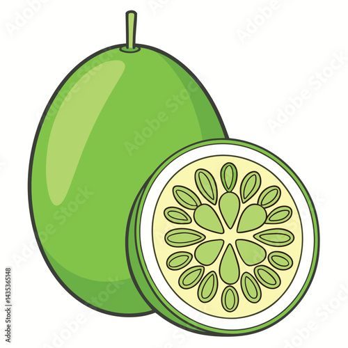 Passion Fruit Whole and Sliced