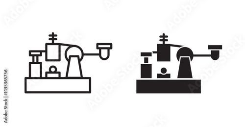 Morse code icons. Vector isolated elements concept