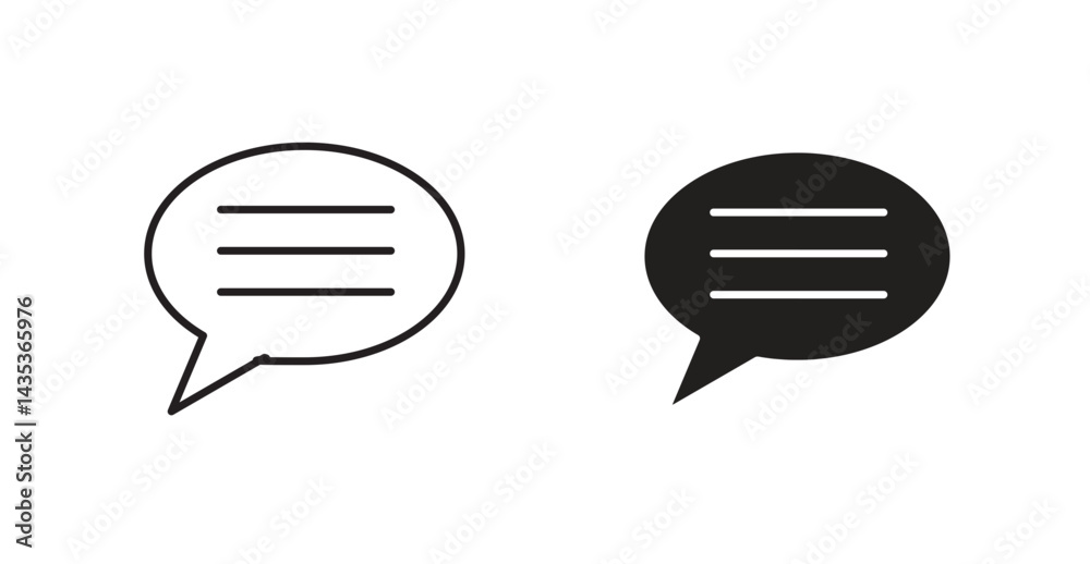 Message icons. Vector isolated elements concept Message icons. Vector isolated elements concept