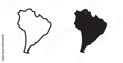 Latin america icons. Vector isolated elements concept
