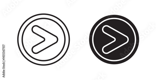 Is greater than icons. Vector isolated elements concept