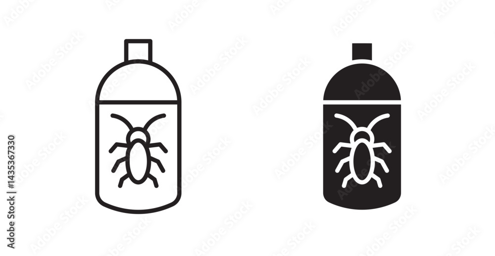 Insecticide icons. Vector isolated elements concept Insecticide icons. Vector isolated elements concept