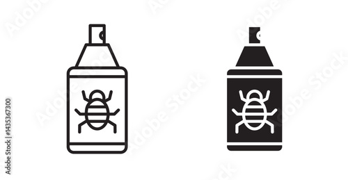 Insecticide icons. Vector isolated elements concept