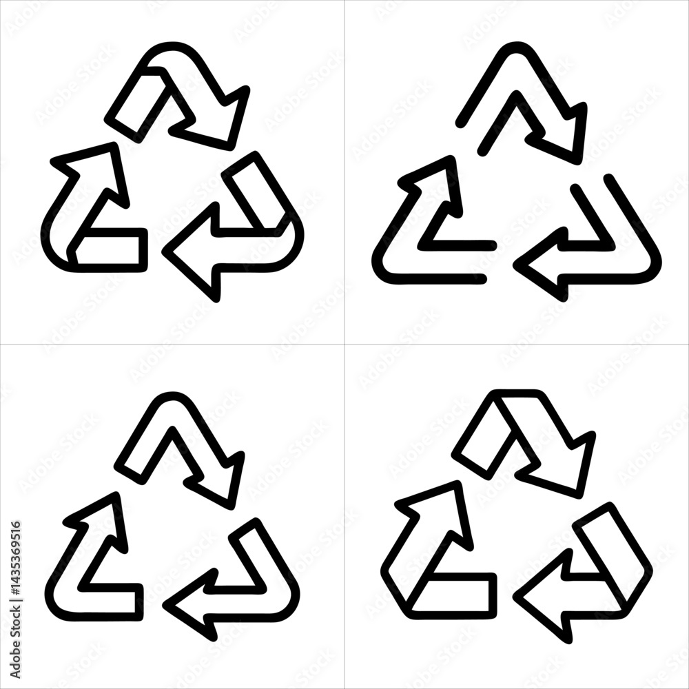 recycle icon set
recycle icon set