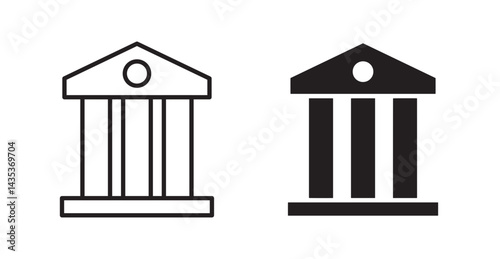Federal agency icons. Vector isolated elements concept