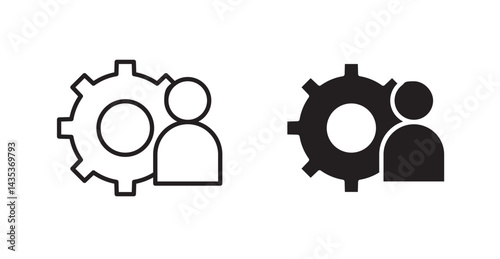 Expert icons. Vector isolated elements concept