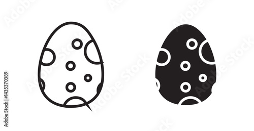 Dinosaur egg icons. Vector isolated elements concept