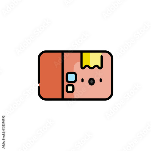 sim card isolated on white background