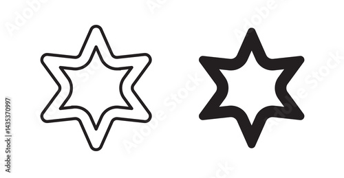 Cookie cutter icons. Vector isolated elements concept