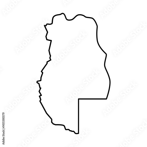 Mendoza Argentina province map set