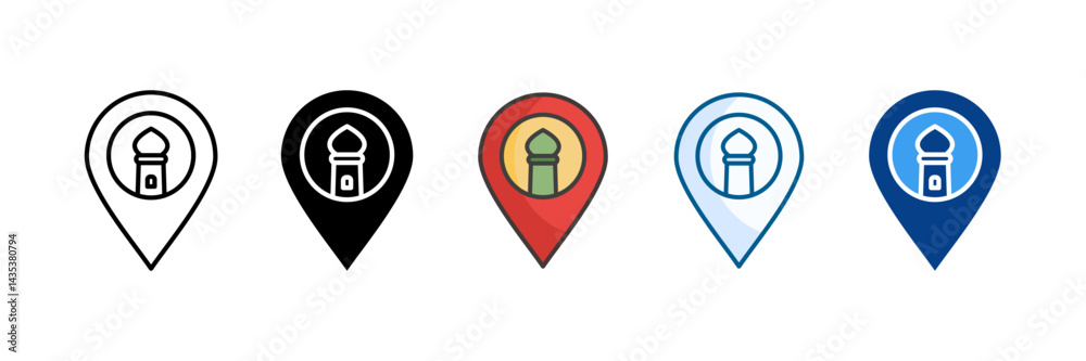 Location Icon Set Multiple Style Collection Location Icon Set Multiple Style Collection