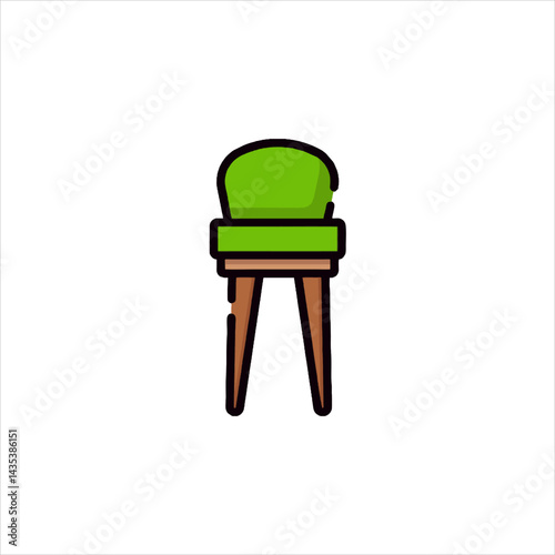 chair and table
