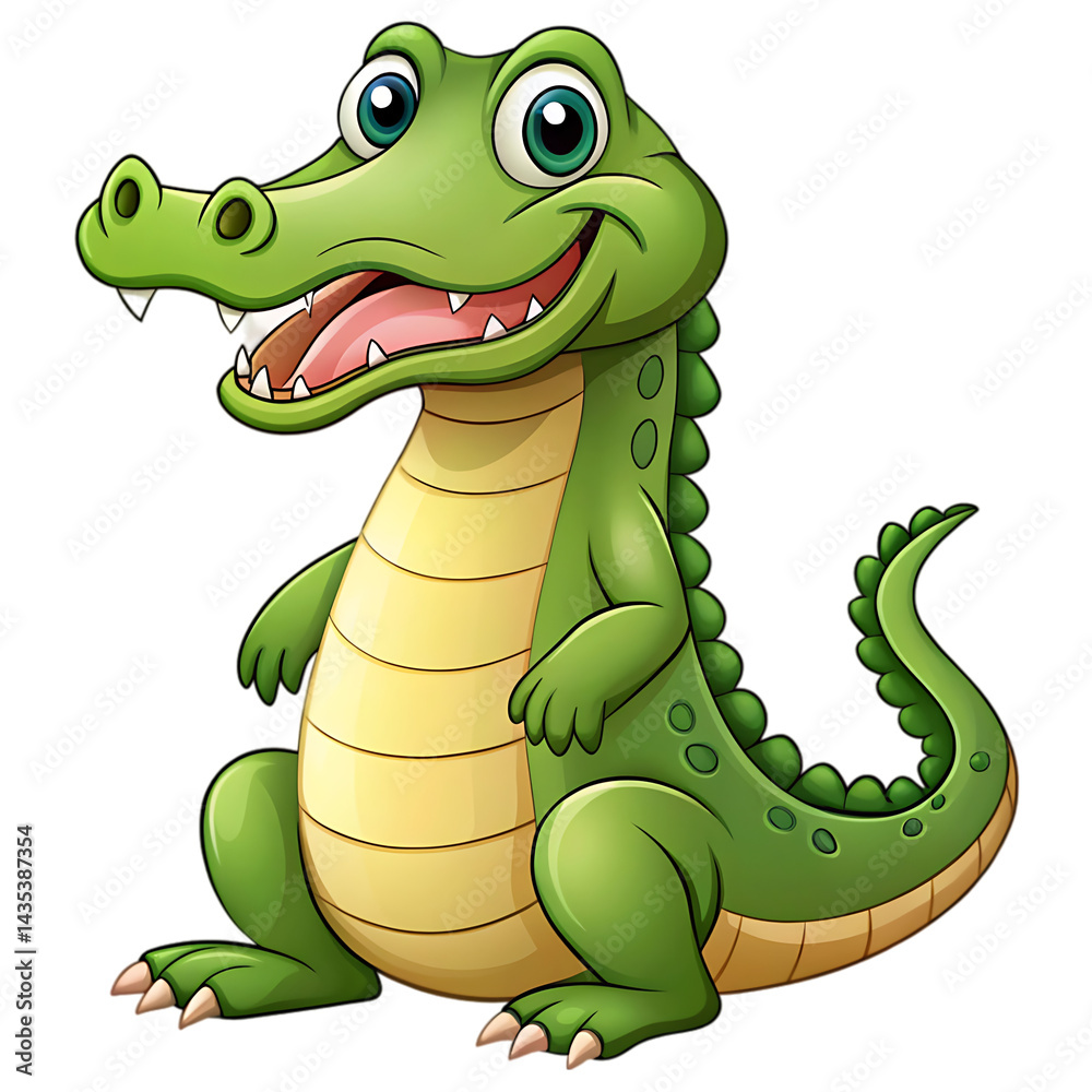Fototapeta premium cartoon crocodile cartoon