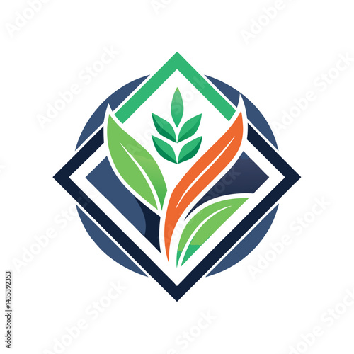 Sleek minimalist logo representing a modern digital nutrition brand focused on healthy living and innovative food solutions