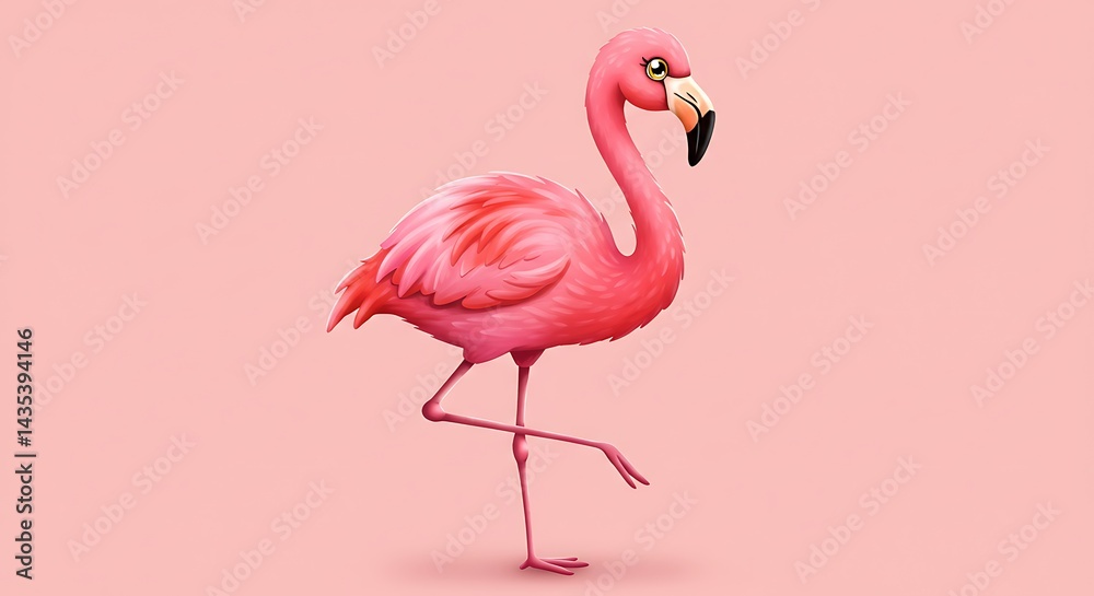 Fototapeta premium Pink Perfection AI Generated
