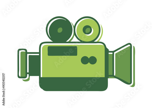 Minimalist illustration of a camera. Simple. Icons.