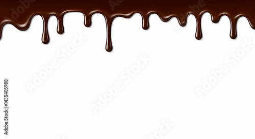 Dripping Chocolate Texture Background Image