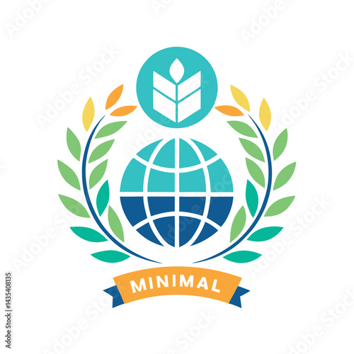 Global minimal logo design for a language school emphasizing communication and education principles