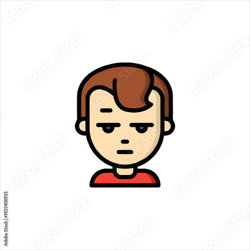 funny cartoon casual man