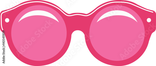 Powerful sunglasses. Vector illustration. Accessory for vision and sun protection, isolated on white background.
