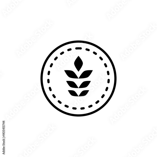 grain icon, simple flat style, illustration, logo sign symbol pictogram template, for ui or ux isolated on white for mobile app, editable