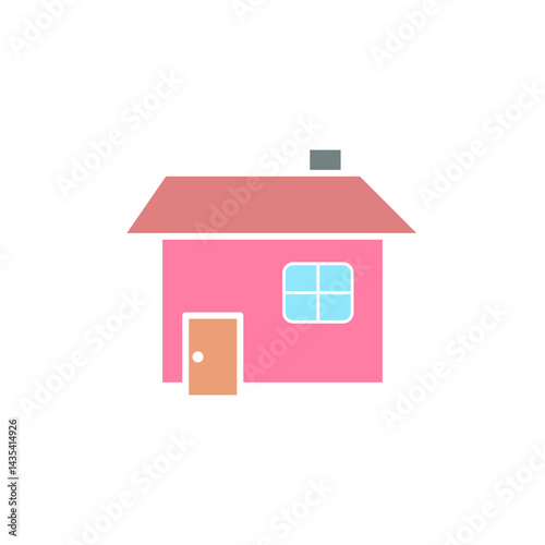 house icon, simple flat style, illustration, logo sign symbol pictogram template, for ui or ux isolated on white for mobile app, editable