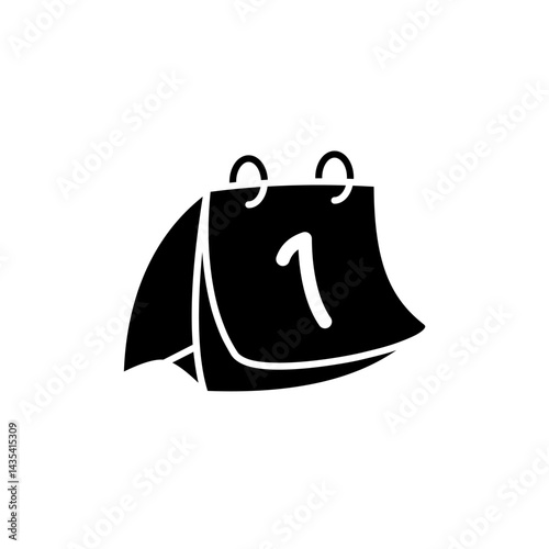 calendar icon, simple flat style, illustration, logo sign symbol pictogram template, for ui or ux isolated on white for mobile app, editable