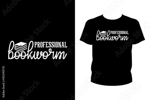 Professional bookworm Quotes svg, Reading Book Svg, t-shirt design for prints, Book t-shirt design cut file
