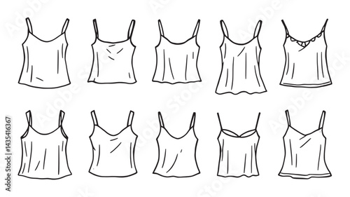 camisole line art artistic drawing for elegant and trendy designs