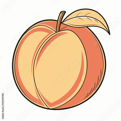 Peach Illustration