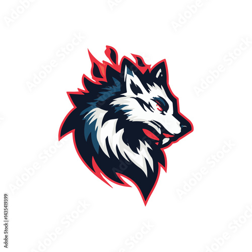 Wolf Dire Logo esports for gaming