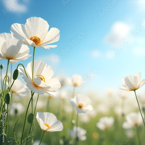Obraz na płótnie field of daisies w salonie