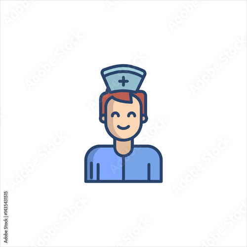 set of funny cartoon chef