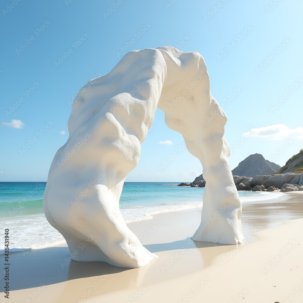 white sand beach