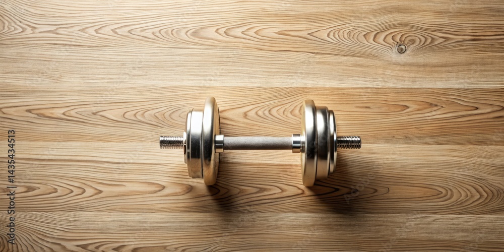 Bird's Eye Dumbbell Flat Lay: Minimalist Luxury Fitness Photography Bird's Eye Dumbbell Flat Lay: Minimalist Luxury Fitness Photography