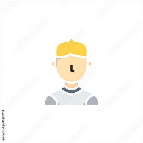funny cartoon casual man
