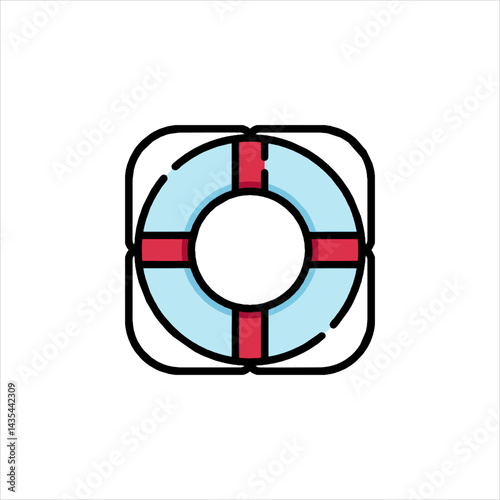 red life buoy