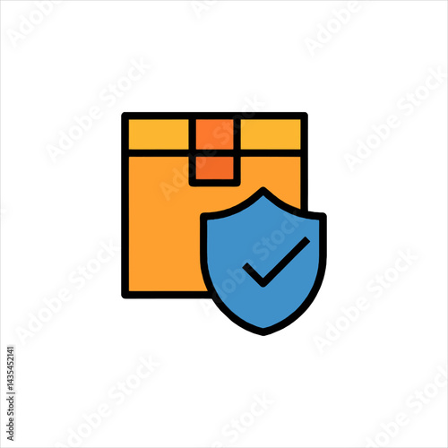vector illustration of a shield