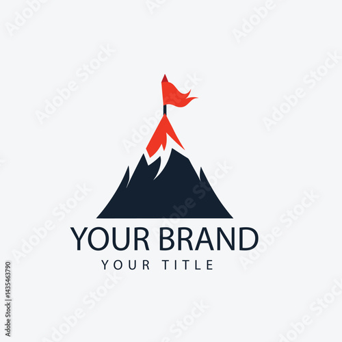Mountain Logo Design - Adventure Brand, Outdoor Exploration, Hiking Company, Travel Agency Identity

