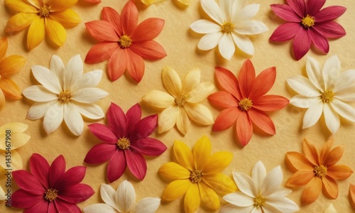 A close-up view of a bouquet of fresh flowers arranged on a table