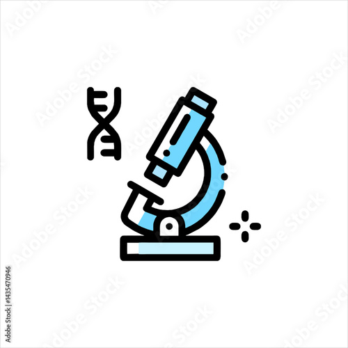 microscope vector illustration