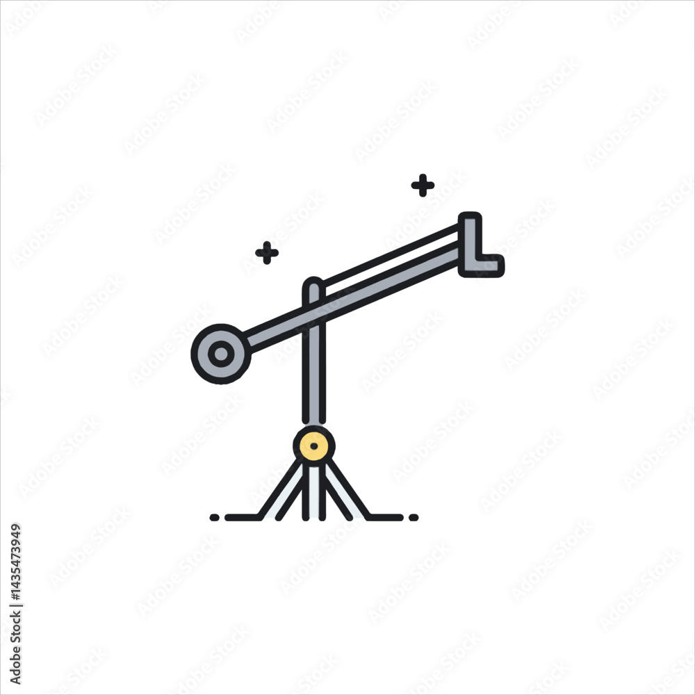 crane on a white background crane on a white background