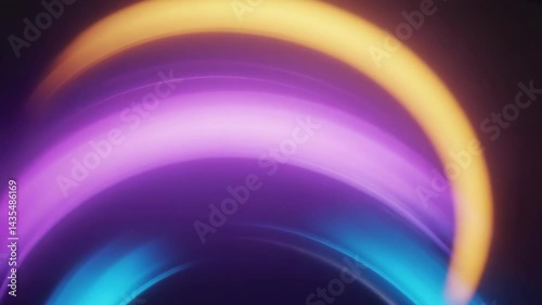 Magenta Blue Orange Gradient Drift