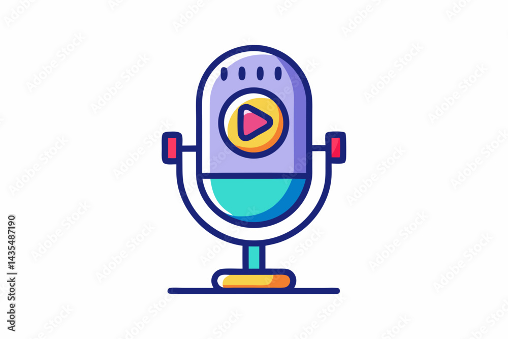 Minimal Video Play Button Inside a Pod Minimal Video Play Button Inside a Pod