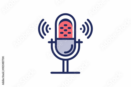 Recording Microphone with Radio Vibes