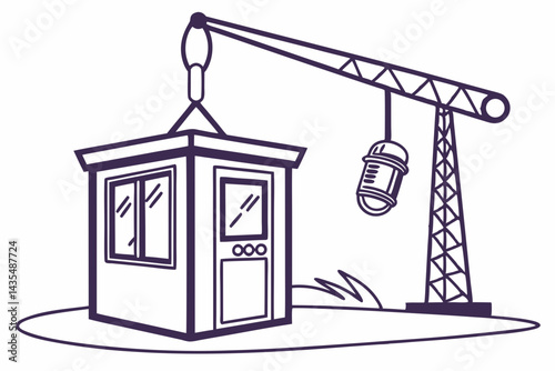 Podcast Studio with Hanging Mic