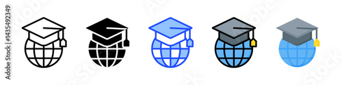 Mooc Icon Collection With Multiple Styles