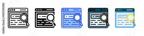 Seo Icon Collection With Multiple Styles