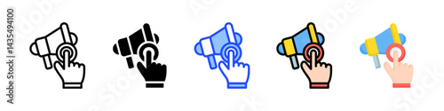 Call To Action Icon Collection With Multiple Styles