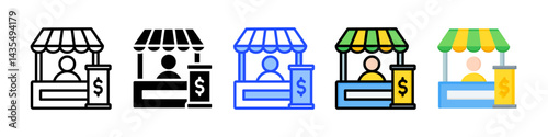 Trade Show Icon Collection With Multiple Styles